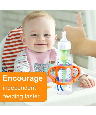 4Pcs Dr Brown Narrow Baby Bottle Handles - BPA-Free Silicone Bottle Holder for Easy Grip - Buy Online on GoSupps.com