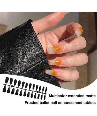 dijiusidy 1 Set French Tip Press on Nails Extra Long Matte Adhesive Tabs Full Cover Ballerina Style Decorations for Women Girls Type 2 - Buy Online on GoSupps.com