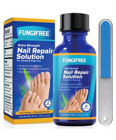 Toenail Fungus Treatment Extra Strength: Fungifree Nail Fungus Treatment for Toenail & Fingernail - Antifungal Nail Repair Solution - Nail Renewal for Finger & Toe Nails 1 Fl Oz