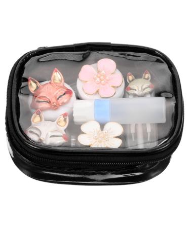 Solustrie 1 set contact lens tank contact lens organizer Storage box for contact lenses Decorative contact lens box lens box plastic Miss Colored contact lenses pocket