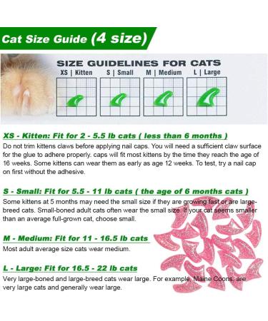 VICTHY 100pcs Colorful Cat Nail Caps with Glue & Applicators - 10 Colors/Set (Small) - Buy Online on GoSupps.com