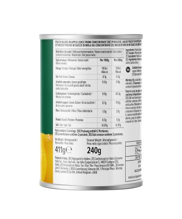 Buy Amazon Peaches in Apple Juice | 411g Half Fruit - International Shipping Available - Buy Online on GoSupps.com