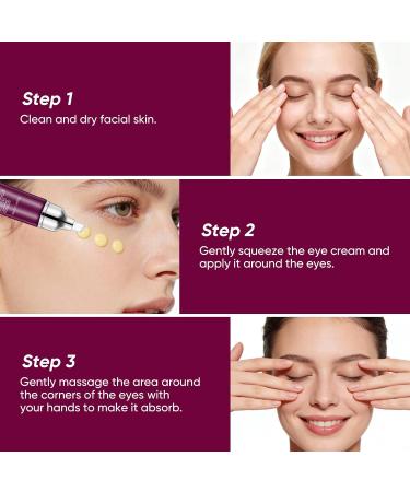 Eye Cream Stick Retinol Eye Cream for Dark Circles Vitamin E Hyaluronic Acid for Puffiness Anti Aging Anti-Wrinkle Firming Hydrating & Revitalizing Eye Creams for Men & Women 1 Fl Oz (Pack of 1) - Buy Online on GoSupps.com