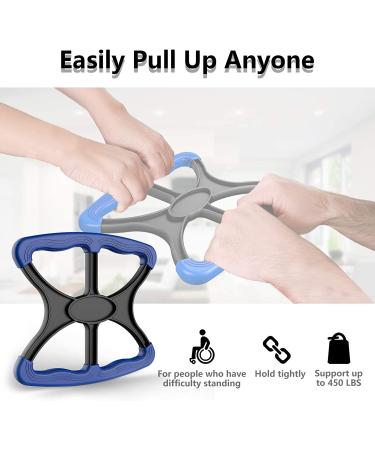 Lift Assist for Elderly - OVIFM Portable Standing Aid with Non-Slip Grip Handle - Ideal for Seniors, Bariatric Patients, and Caregivers - As Seen On TV (Blue) - Buy Online on GoSupps.com