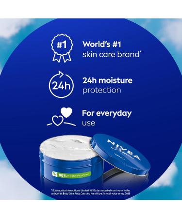 NIVEA Creme All-Purpose Moisturizing Cream Face Hand Body Cream Deep Nourishment Daily Moisturizer for All Skin Types Normal to Dry and Sensitive 400mL 400 ml (Pack of 1) - Buy Online on GoSupps.com