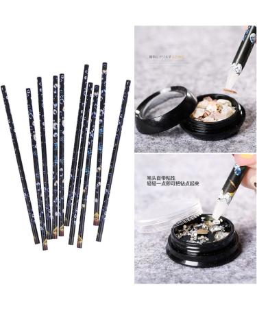 12-Piece Rhinestone Picker Dotting Pen Set for Nail Art DIY Decoration - Buy Online on GoSupps.com