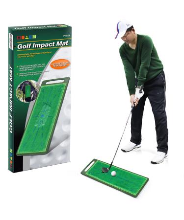 Golf Hitting Mat ,Golf Training Mat, Swing Detection Batting, Analysis & Correct Your Swing Path, or Golf Hitting Mat, Advanced Guide and Rubber Backing Golf Hitting Mat, Golf Practice Grass Mat for Indoor/Outdoor 17