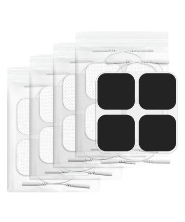 TENS Unit Replacement Pads 20PCS 2"x2" Electrode Pads Reusable Self-Adhesive Electrode Patches for Electrotherapy