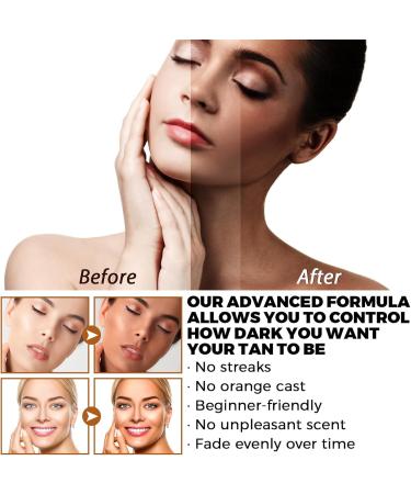 Mikabila (01)30ml Self Tanning Drops Self Tanning Face Drops Medium Add Self Tanning Drops to Skin Care Natural Ingredients Self Tan Drops for Face Gradual Fake Tan Face Serum - Buy Online on GoSupps.com