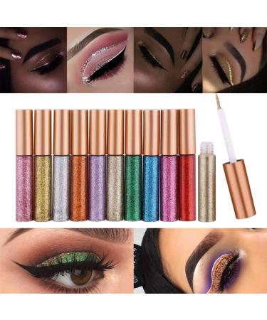 Allouli Glitter Eyeliner - 12 Shimmering Colors Waterproof & Long-Lasting Eye Makeup for Stunning Looks - Buy Online on GoSupps.com