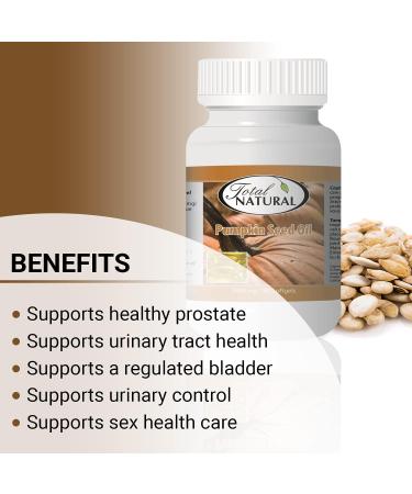 Pumpkin Seed Oil 1000mg 180s 2 bottles by Total Natural Men And Sex Health Care Supports Healthy Prostate And Urinary Control Made In Canada - Buy Online on GoSupps.com