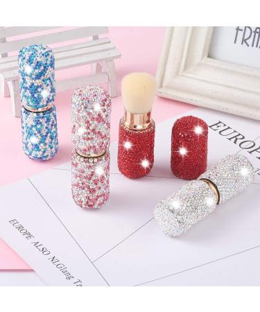 XhuangTech Bling Make Up Brush Crystal Makeup Travel Brushes Blusher Rhinestone Cover Foundation Highlight Blush Cosmetic Tools (Red) - Buy Online on GoSupps.com