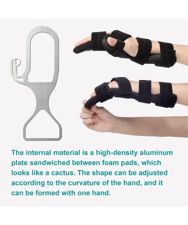 Sylong Stroke Resting Hand Splint - Carpal Tunnel Wrist Brace for Muscle Atrophy Rehabilitation, Arthritis, Tendonitis, Carpal Tunnel Pain - Finger Stabilizer Wrap for Night Immobilization - Buy Online on GoSupps.com