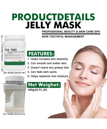 Poztl Gel Mask Powder | DIY Tea Tree Oil Peel-Off Hydro Face Mask for Fine Lines & Uneven Skin Tone | 23 fl oz - Buy Online on GoSupps.com