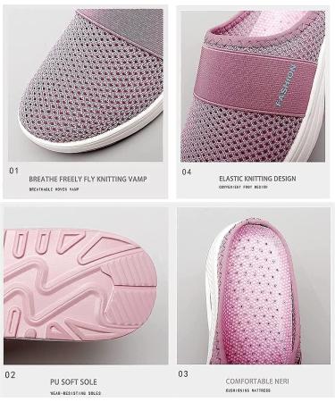 Hopomart Women's Air Cushion Slip-On Walking Shoes - Orthopedic Diabetic Shoes for Swollen Feet - Size 8.5 Black - Buy Online on GoSupps.com