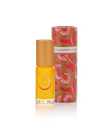 Garnet Perfume Oil Roll-On by Sage- 1/8 oz Vegan & Cruelty-Free Earthy Scent Moroccan Rose Amber Egyptian Musk Garnet 1/8 Oz Perfume Oil Roll-On