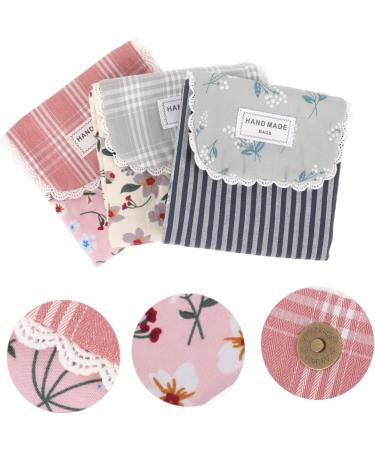 3pc Rural Cotton Bouquet Period Napkin Storage Bag Set for Girls - Buy Online on GoSupps.com