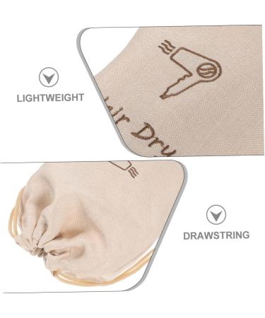 PLAFOPE Hair Dryer Bag Storage Portable Pouch Draw Bag Dryer Travel Organizer for Hair Multi-use Linen Linen Hair Dryer Bag - Buy Online on GoSupps.com