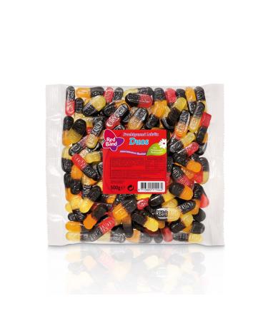 Red Band Red Band Licorice Duos Fruit Eraser in 3 Exciting Varieties 500g