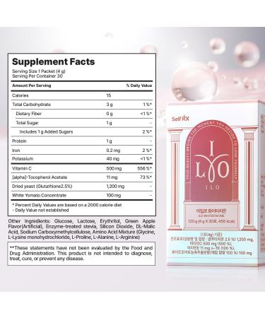 ILO Type 1 Collagen & Glutathione Bundle | Skin Hydration & Radiance Support | 8 Servings Collagen & 30 Servings Glutathione | Orange & Green Apple Flavor - Buy Online on GoSupps.com