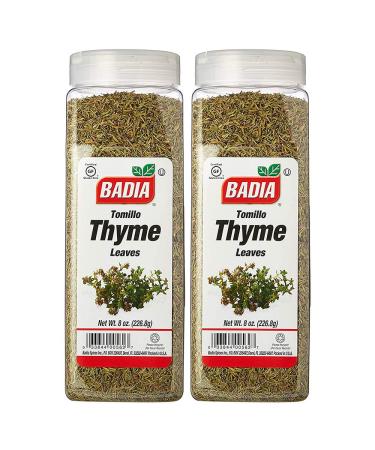 Badia Whole Thyme Leaves 8 Ounce (2 Pack)