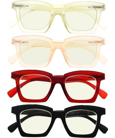 Eyekepper 4-Pack Blue Light Blocking Reading Glasses +1.50 | Computer Readers that Block Blue Rays - Shop Now - Buy Online on GoSupps.com