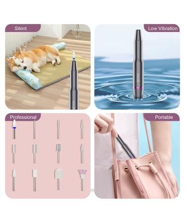 Xoali Electric Nail Drill 25000RPM Professional Efile Kit with 12 Ceramic Bits - Manicure & Pedicure Tools - Buy Online on GoSupps.com