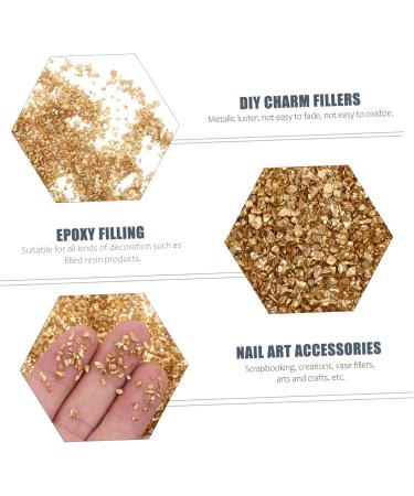 1 Glass Chip Nail Accessories Epoxy Resin Rhinestones Resin Epoxy Diy Epoxy Fillers Nail Art Accessories Manicure Charms Manicure Fillers Nail Art Fillers Nail Stone Filling 0.5X0.3cm Golden - Buy Online on GoSupps.com
