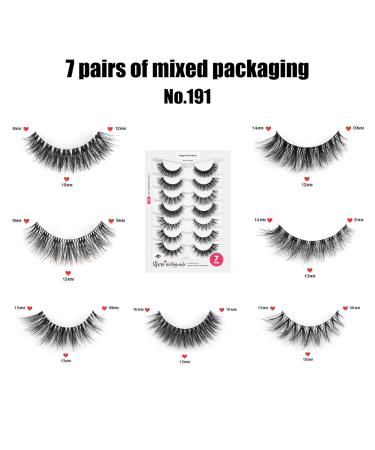 3D Cat-Eye Wispy False Eyelashes - Natural & Reusable Fluffy Faux Lashes (No.191) - Buy Online on GoSupps.com