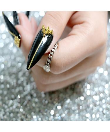 Shop DANNEASY 2 Boxes Punk Nail Charms - 24 Grid Mix-Color Metal Rivet Cone Spikes for Acrylic Nails - Nail Art Studs & Jewels - International Shipping Available - Buy Online on GoSupps.com