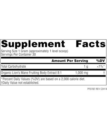 Planetary Herbals Lion Mane Vegan Herbal Supplement Memory Focus and Mood* Vegan Powder - 30 Grams - Buy Online on GoSupps.com