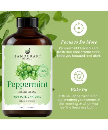 Handcraft Blends Outdoor Fresh Set: Peppermint and Citronella Essential Oils (2 x 4 Fl Oz) 100% Pure & Natural for Diffuser Aromatherapy and DIY Projects - Buy Online on GoSupps.com