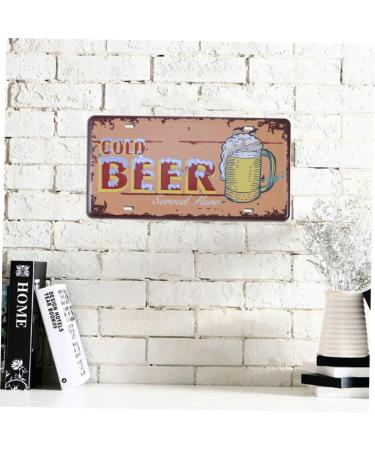 Artibetter Tin Signs Iron Painting Metal Signs Iron Painting Vintage Signs for The Sign Antique License Plate Antique Signs - Buy Online on GoSupps.com