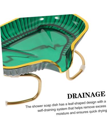 Light Luxury Soap Holder Pc Desk Toiletries Green 15X10X7CM - Buy Online on GoSupps.com