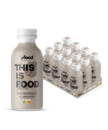 Yfood Drink Cold Brew Coffee delicious drinking meal for on the go this is food drink 33g protein 26 vitamins and minerals 12 x 500ml taste coffee incl. 3.00 Pfand Cold Brew Coffee (deposit) 500 ml (12 pack)