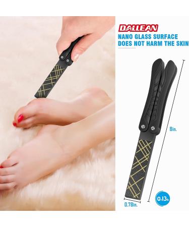 Nano Glass Foot File: Foldable Foot Scrubber for Callus Removal | 2-Sided Foot Rasp for Smoothing Rough Skin | Crystal Pedicure Tool Portable for Travel - Buy Online on GoSupps.com