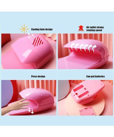 Buy Lightweight Pink Fan Nail Dryer | Easy to Store Home Nail Dryer for Fast Drying - International Shipping Available - Buy Online on GoSupps.com
