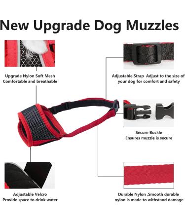 Adjustable Breathable Dog Muzzle for Safety | Prevent Biting & Barking | Small to Large Dogs | 4 Sizes Available (M) - Buy Online on GoSupps.com