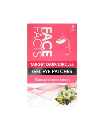 Face Facts Target Dark Circles Under-Eye Gel Patches | Soothe + Reduce Appearance of dark circles | 4 pairs