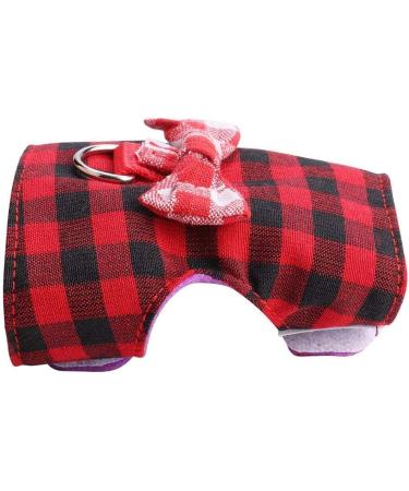2Pcs Hamster Harness Red Grid + Blue Stripes Small Animal Outdoor Walking Vest Chest Strap with Traction Rope for Rabbit Squirrel Bunny Ferret Guinea Pig(S) - Buy Online on GoSupps.com