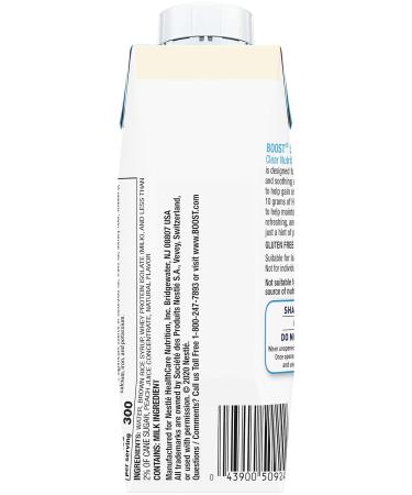 Boost Soothe Clear Peach Mint Nutritional Drink 8 Fl Oz (Pack of 6) - Buy Online on GoSupps.com