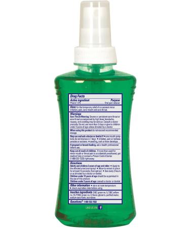 Chloraseptic Sore Throat Spray Menthol 6 fl oz - Pack of 3 (Sugar Free) - Buy Online on GoSupps.com