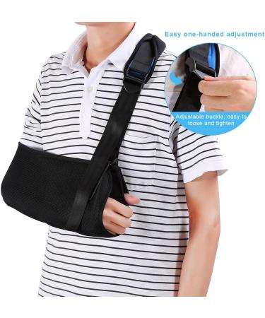 Buy Tyenaza Universal Arm Sling - Adjustable Shoulder Strap for Adults | Unisex Black - Fast International Shipping - Buy Online on GoSupps.com