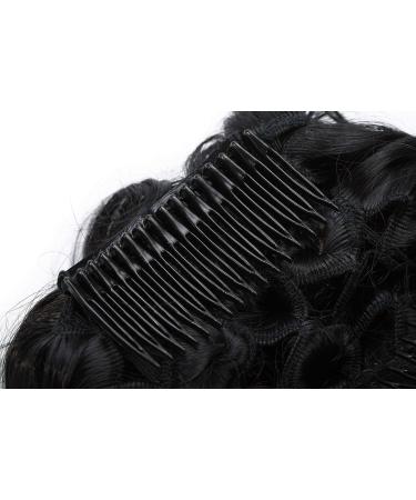 Fashion Undulating Hair Extensions | Wavy Hair Tendrils & Messy Buns | Voluminous Black Ponytail Scrunchies - Buy Online on GoSupps.com