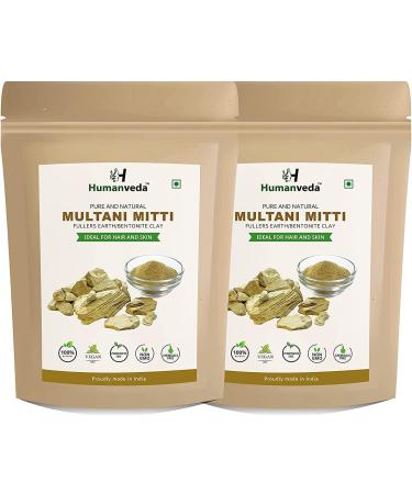 QURA QURA Multani Mitti Natural Face Powder | Fuller Earth Bentonite Clay (200g x 2 400g) Pack of 2
