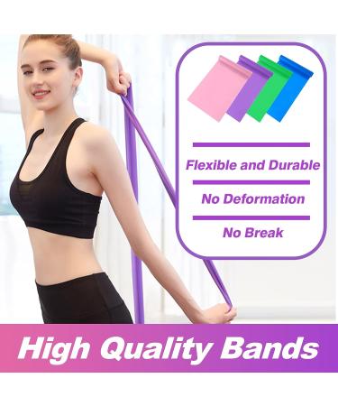 Premium Imoebel Fitness Bands - 2 Strengths (8-10kg & 12-15kg) | 1.8m & 2m Resistance Straps for Yoga Pilates & CrossFit - 2er Set in Pink & Blue - Buy Online on GoSupps.com