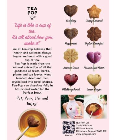 Buy Tea Pop Herbal & Fruit Tea AM Stick | 100% Natural Antioxidant Tea - 3 Tube Set - Buy Online on GoSupps.com