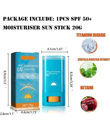 Mikabila (01)20g Sunscreen SPF 50 Sunscreen for Face and Body Moisturizing Sun Cream for Sensitive Skin UVA&UVB Protection Daily Hydrating Sunscreen Sun Protect & Moisture Sun Cream - Buy Online on GoSupps.com