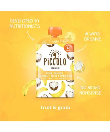 Piccolo Organic Pear Banana Coconut Milk Baby White Rice 100g - Buy Online on GoSupps.com
