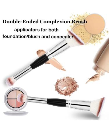 Double-Ended Angled Foundation Concealer Makeup Brush for Flawless Blending - Falliny Makeup Brushes - Buy Online on GoSupps.com